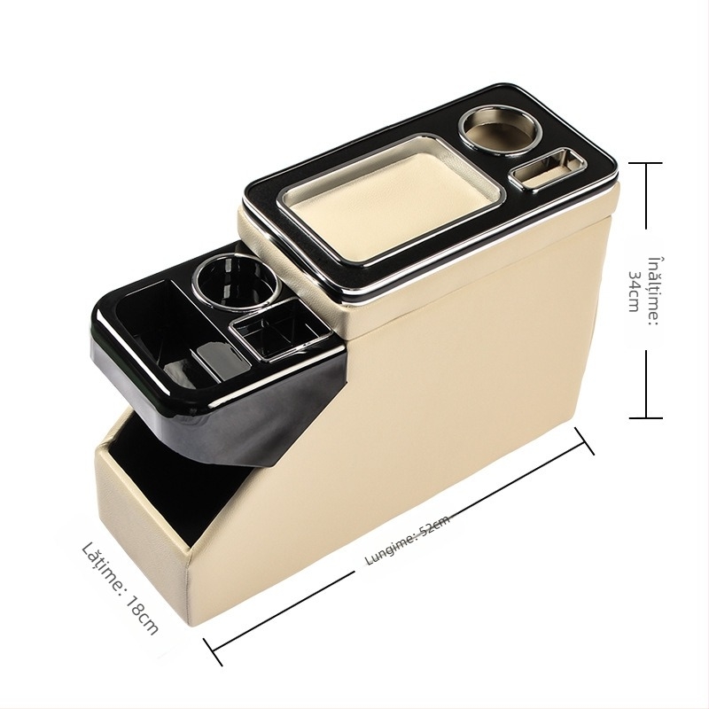 Cutie de depozitare pentru cotieră, pentru vehicule generale — Piele, Inzeno, Model General, Asistență la instalare