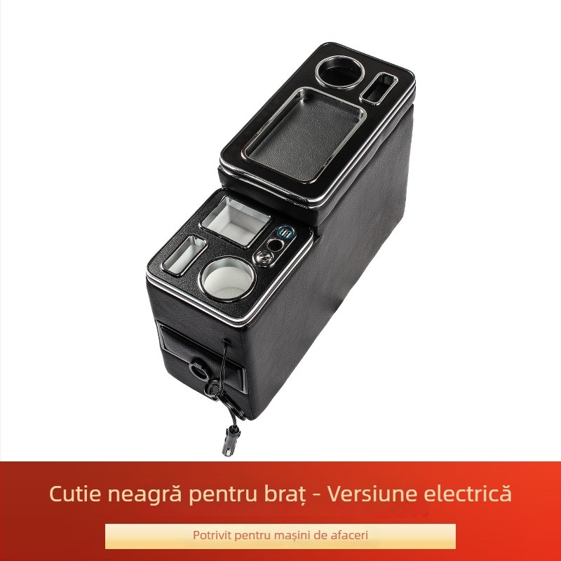 Cutie de depozitare pentru cotieră, pentru vehicule generale — Piele, Inzeno, Model General, Asistență la instalare