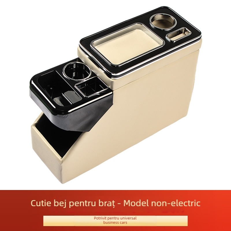 Cutie de depozitare pentru cotieră, pentru vehicule generale — Piele, Inzeno, Model General, Asistență la instalare