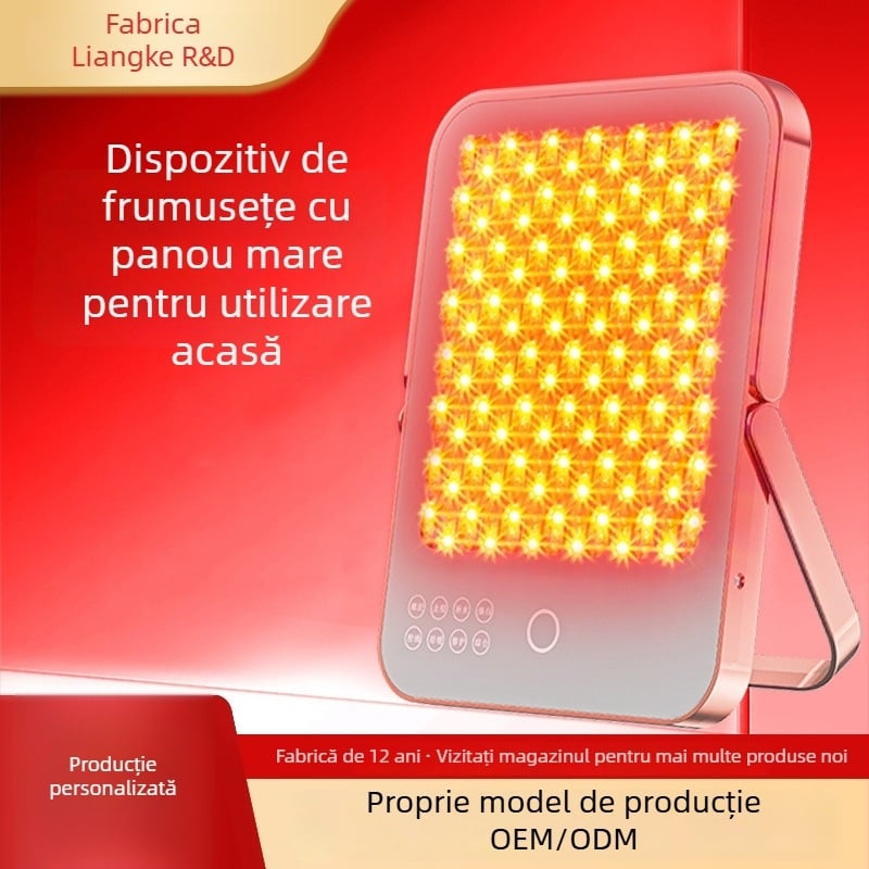 Dispozitiv portabil de terapie cu lumină pentru uz casnic, pentru rejuvenarea pielii, iluminare și eliminarea acneei (IPX3)