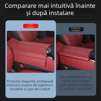 Husă din piele pentru cotiera BMW Seria 5 i5, set de 2 piese, protecție pentru spațiul central, origine Guangzhou, personalizare disponibilă, 24 de stiluri