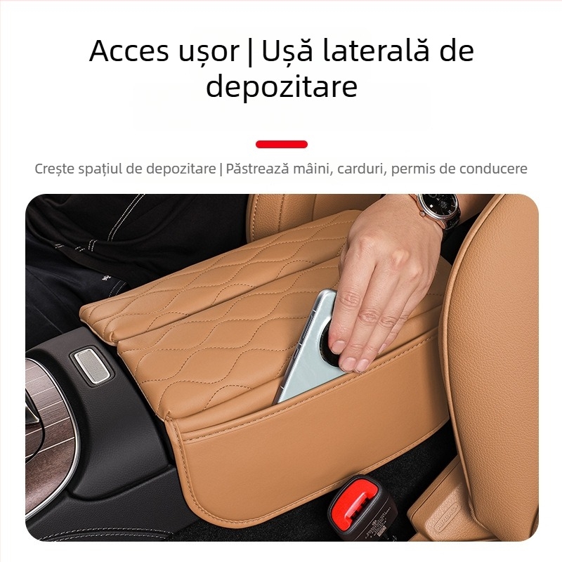 Pad protector pentru cotieră centrală Mercedes-Benz, înălțire a cotului, compatibil cu E-Class E300L, C-Class C260L și GLC