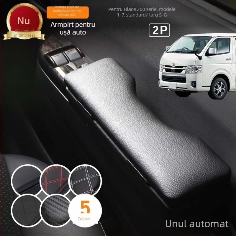 Cutie de depozitare pentru cotieră din piele pentru Toyota Hiace 200 Series – decor interior