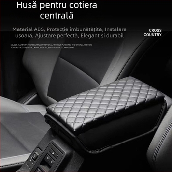 Ivinsi husă din piele pentru cotiera Ford Mustang – pernă centrală de ridicare