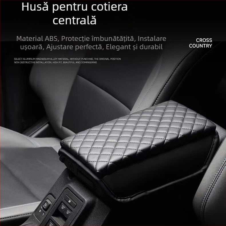 Ivinsi husă din piele pentru cotiera Ford Mustang – pernă centrală de ridicare