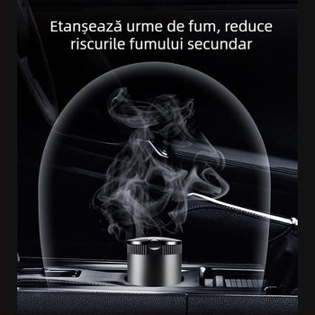 Scrumieră metalică pentru mașină cu capac, universală, utilizare în diferite scenarii, Grade A, 160 g, Brand Car Card Bowl, finisare: Șlefuire, personalizabil