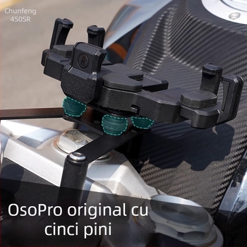 Suport pentru telefon pentru motocicletă, braț rotativ pentru navigație și protecție la șocuri