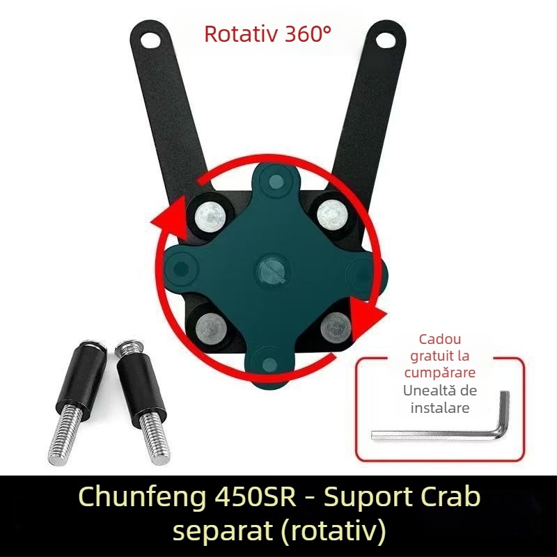 Suport pentru telefon pentru motocicletă, braț rotativ pentru navigație și protecție la șocuri