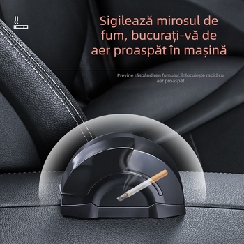 Scrumiere auto din aliaj de aluminiu, design interior creativ