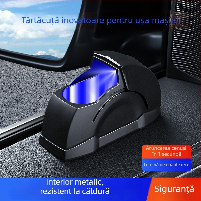 Scrumiere auto din aliaj de aluminiu, design interior creativ