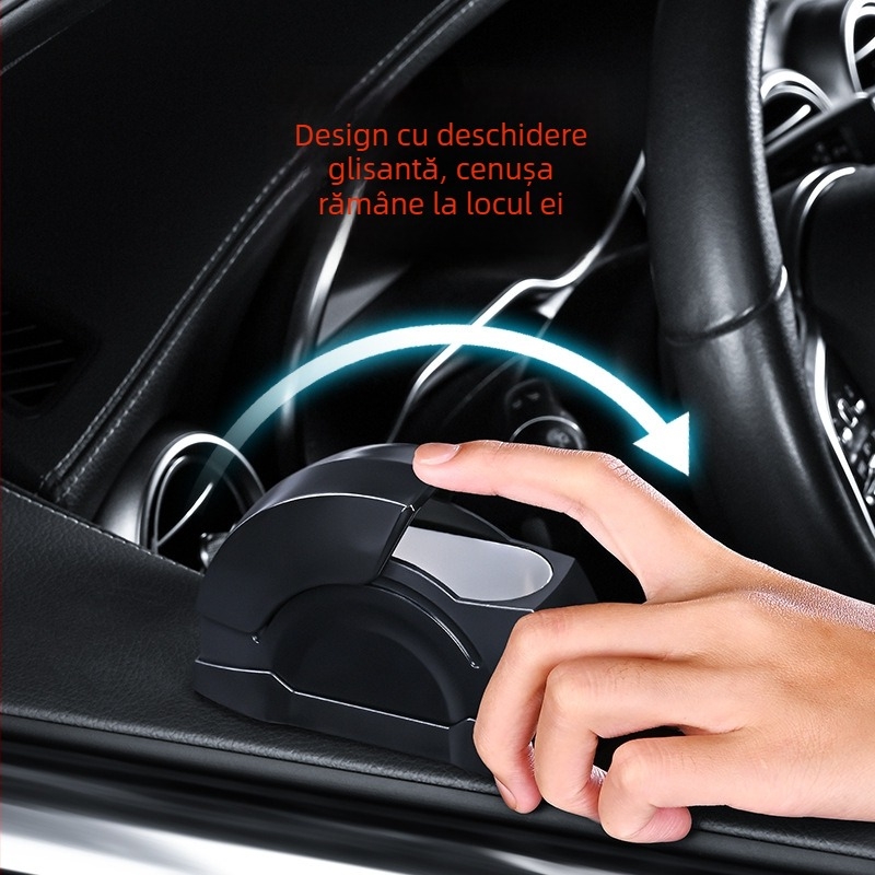 Scrumiere auto din aliaj de aluminiu, design interior creativ