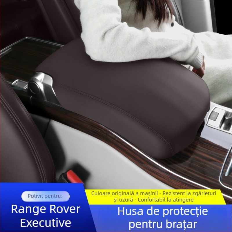 Capac pentru brațul consolei centrale Range Rover Autobiography (2013–2017), Piele, Potrivire specifică vehiculului