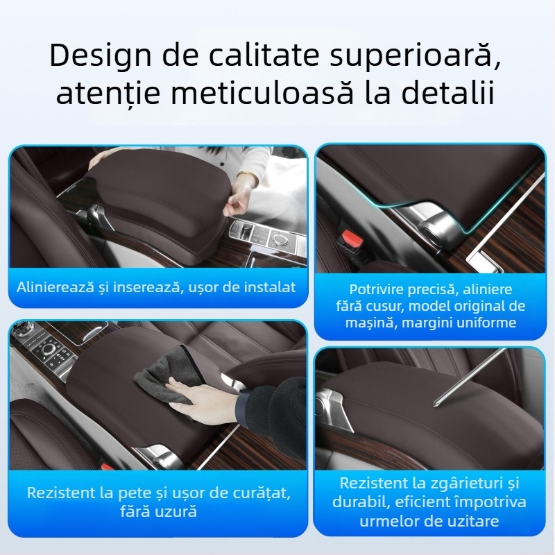 Capac pentru brațul consolei centrale Range Rover Autobiography (2013–2017), Piele, Potrivire specifică vehiculului