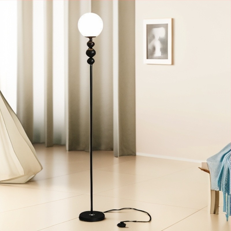 Lampă de podea cu LED, corp din oțel, abajur turnat prin rotație, 220V, design modern minimalist