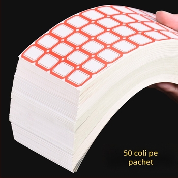 Etichete autocolante scrise de mână, model CY7520, 68 etichete pe pagină, licențiată etichetă privată