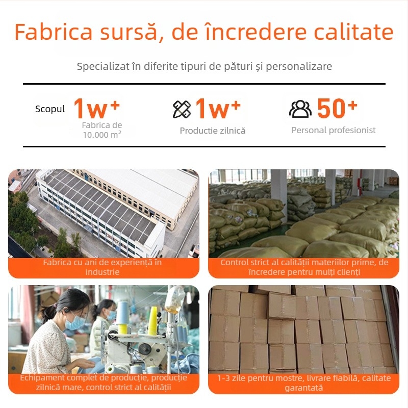 Cuvertură sherpa ultra-moale cu model geometric, din poliester, 300–500 g, imprimare digitală, personalizabilă