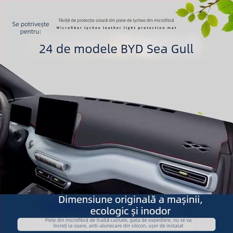 Pad de protecție pentru consola centrală BYD Seagull 2025 – decorativ, anti-reflexie