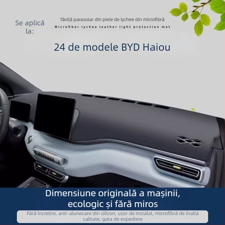 Pad de protecție pentru consola centrală BYD Seagull 2025 – decorativ, anti-reflexie