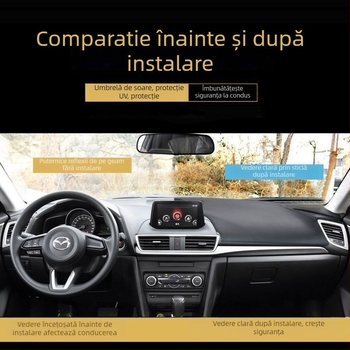 Covoraș pentru bord din piele (anti-reflexie) (Material: Piele; Tip: Potrivit pentru toate sezoanele; Stil: Mașină specială; Procesare și personalizare: Da; Logo imprimat: Nu)