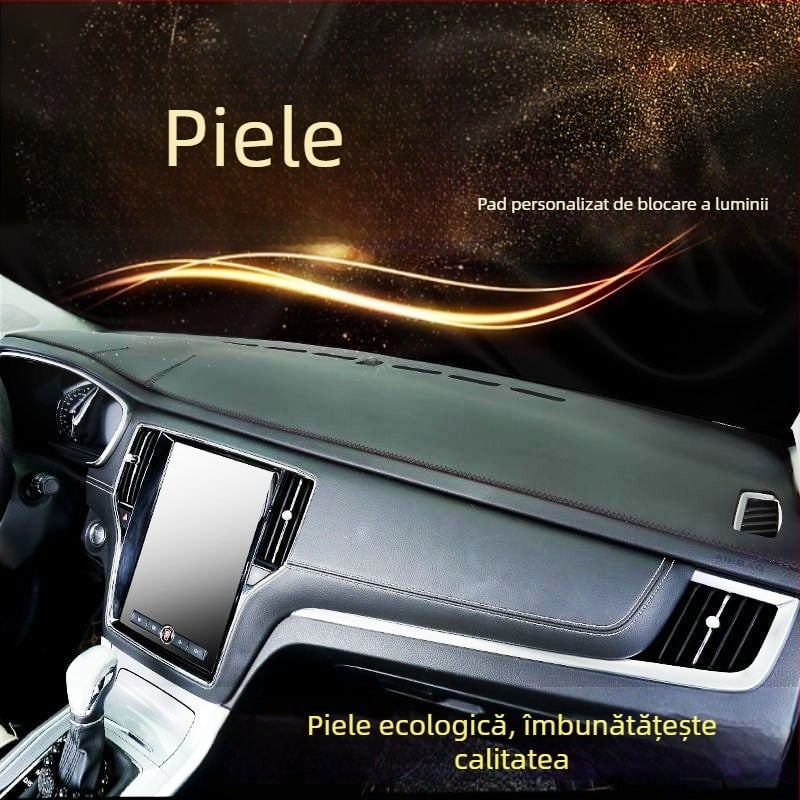Covoraș pentru bord din piele (anti-reflexie) (Material: Piele; Tip: Potrivit pentru toate sezoanele; Stil: Mașină specială; Procesare și personalizare: Da; Logo imprimat: Nu)