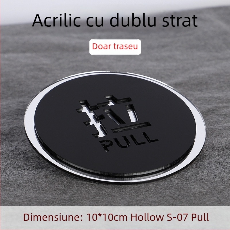 Semn ușă push-pull 3D din acril, cu două straturi, personalizare disponibilă, pentru hoteluri, birouri, centre comerciale