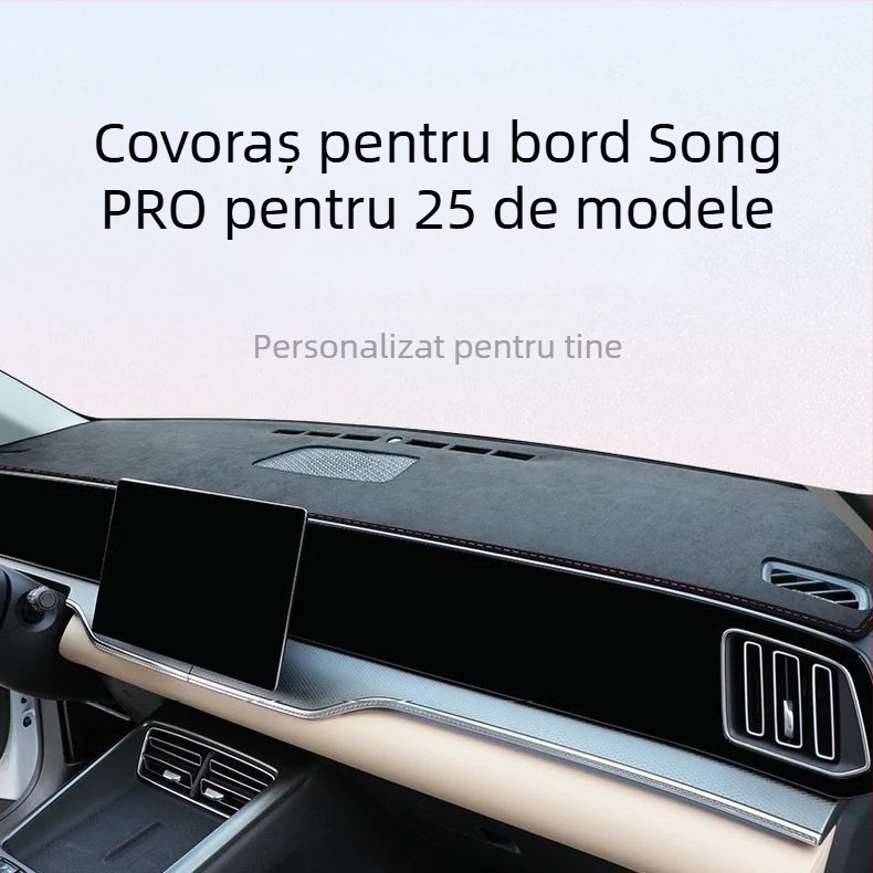 Pad anti-reflex pentru panoul central de bord BYD Song Pro – protecție solară și izolație termică a interiorului