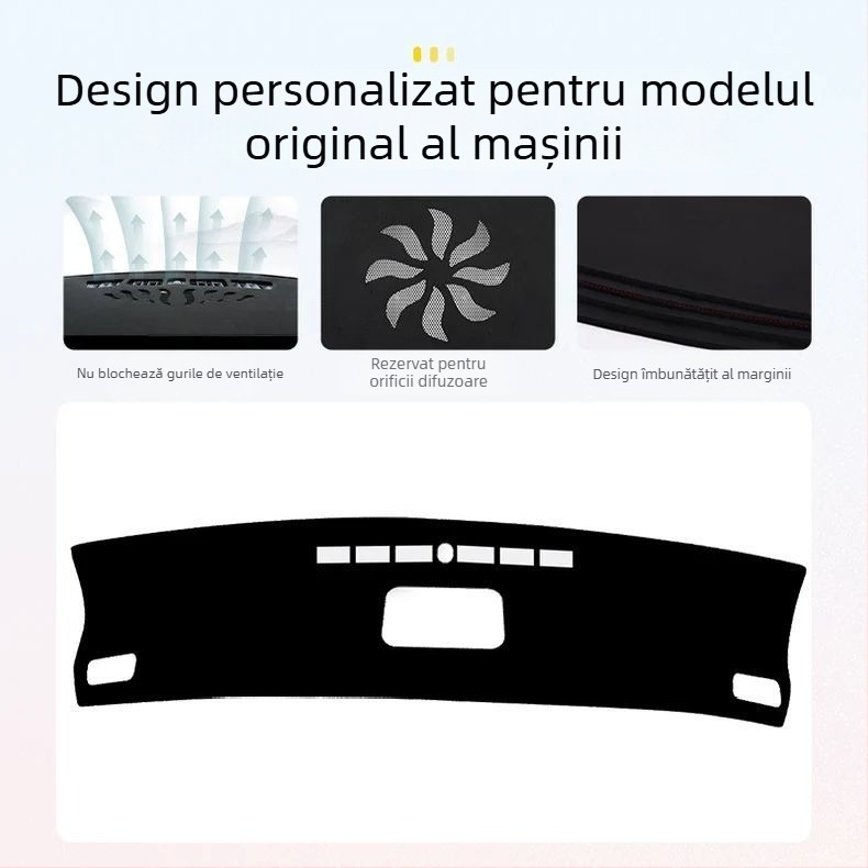 Pad anti-reflex pentru panoul central de bord BYD Song Pro – protecție solară și izolație termică a interiorului