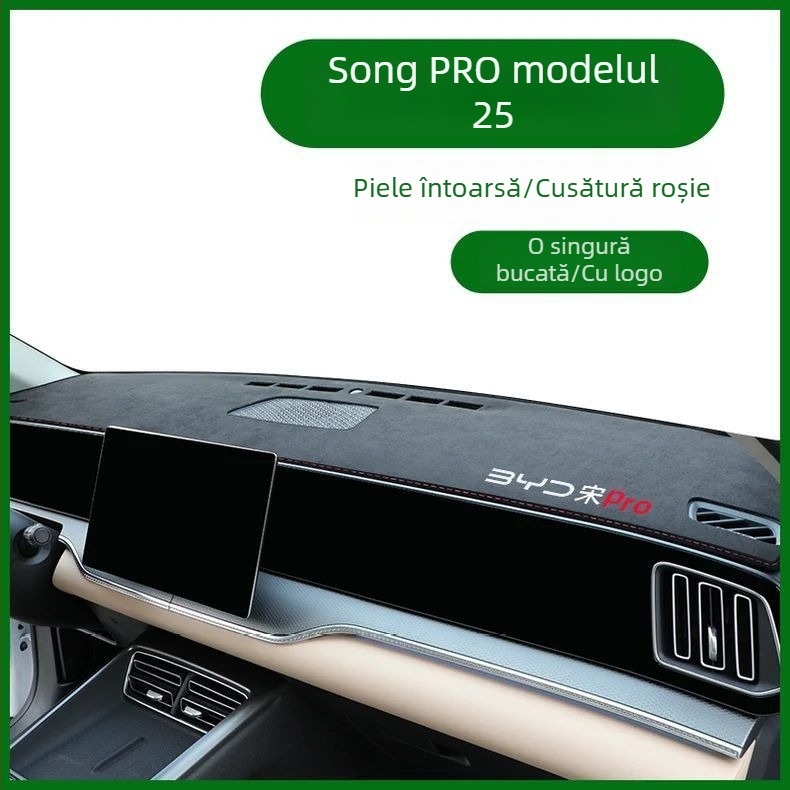 Pad anti-reflex pentru panoul central de bord BYD Song Pro – protecție solară și izolație termică a interiorului