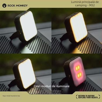 Lampă principală de camping ROCK MONKEY, 20000mAh, lampă de lucru magnetică, reîncărcabilă, lampă cu incandescentă, dimensiuni 103×122×37 mm
