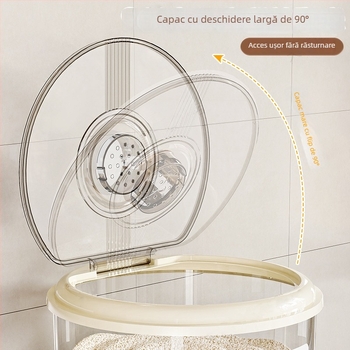 Cutie de depozitare pentru orez – etanșă, rezistentă la umezeală și dăunători, cu capacitate mare, rotundă din plastic PP