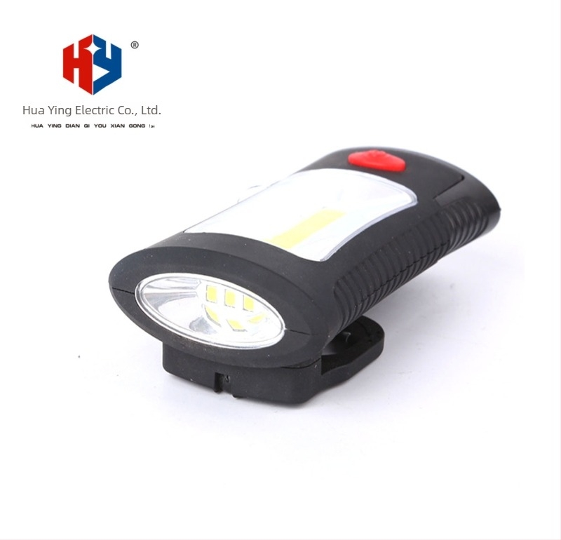 Lampa de lucru LED COB, multifuncțională, alimentare manuală (Sursă de lumină: COB; Alimentare: manuală; Baterie: 3x AAA; Rază: 50–100 m)
