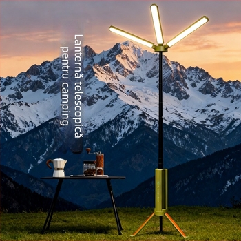 Fenar de camping cu trei picioare, telescopic, lampă incandescentă, reîncărcabil, capacitate baterie 15600, model YTH913929562711