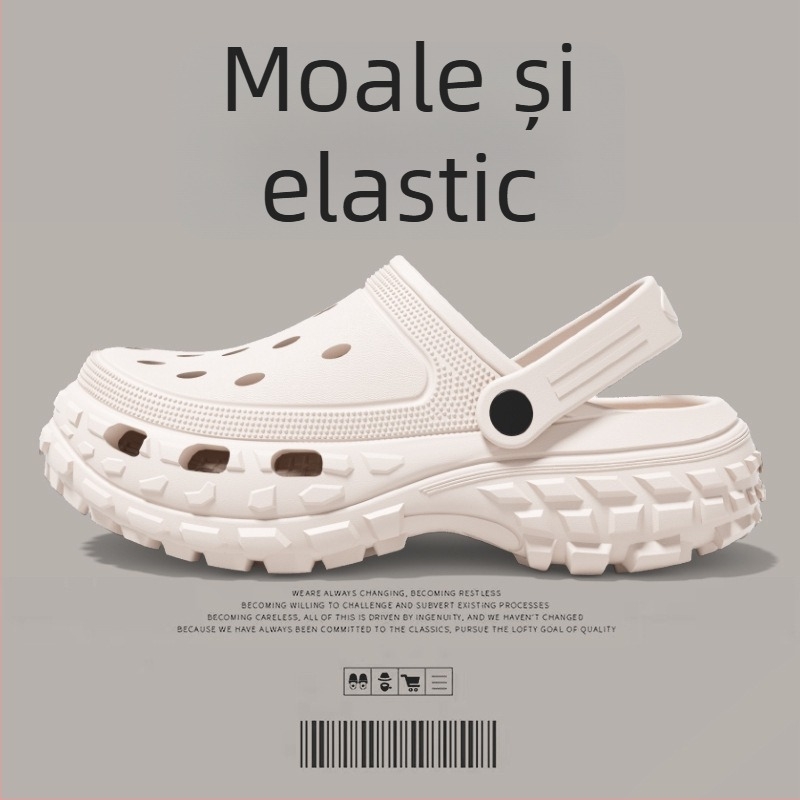 Sandale pentru bărbați – partea superioară și talpa din EVA, vârf închis, respirabile, impermeabile, anti-derapare, stil Leisure Baotou, Primăvara 2025.