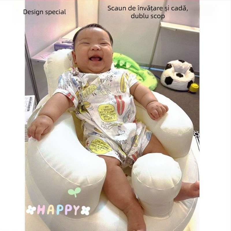 WAIDO canapea gonflabilă pentru copii, scaun de învățare pentru șezut, scaun de antrenament anti-cădere, tip umed-uscat