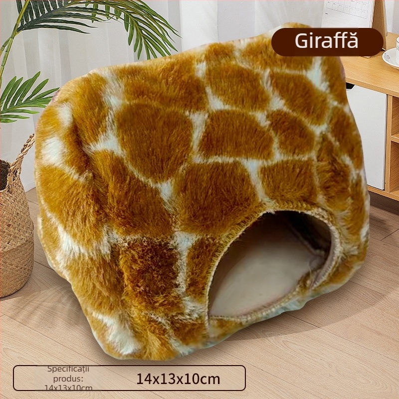 Cuib pluș pentru câini, pat pentru câini, stil ascuns, ușor de curățat