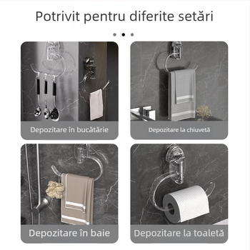 Suport pentru prosoape ABS, pachet de 10 bucăți, neimportat