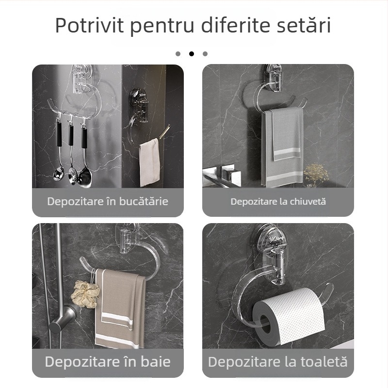 Suport pentru prosoape ABS, pachet de 10 bucăți, neimportat