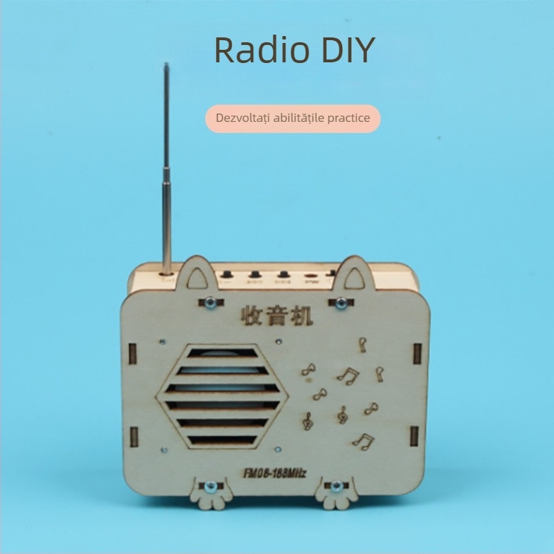 Mașină de tricotat manuală pentru copii – Jucărie educativă din lemn pentru dezvoltare intelectuală (fără electricitate, DIY, 7–14 ani)