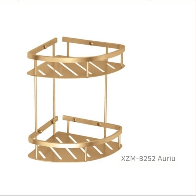 Raft triunghiular de baie din aliaj de aluminiu – suprafață oxidată, Modelul 01, încărcare 10 kg, strat unic/dublu