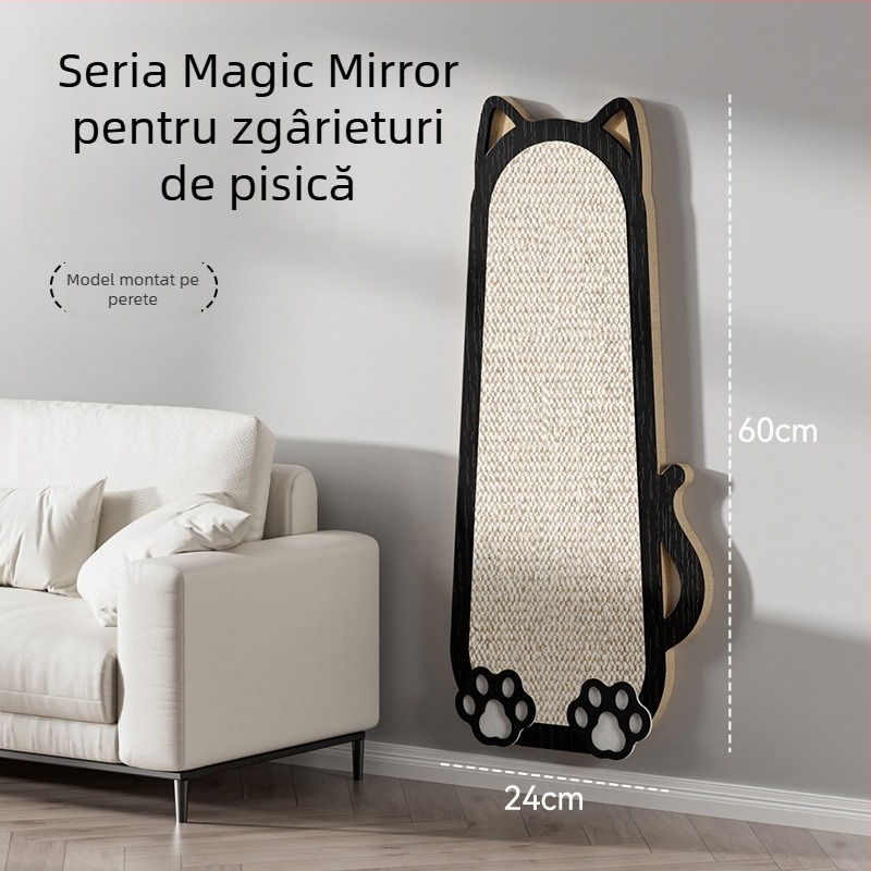 Zgâriător pentru pisici montat pe perete din iută, stil desen animat, protecție canapea, brand Chong Duoduo