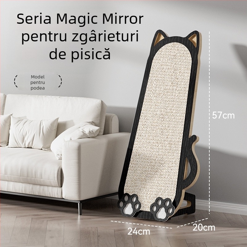 Zgâriător pentru pisici montat pe perete din iută, stil desen animat, protecție canapea, brand Chong Duoduo