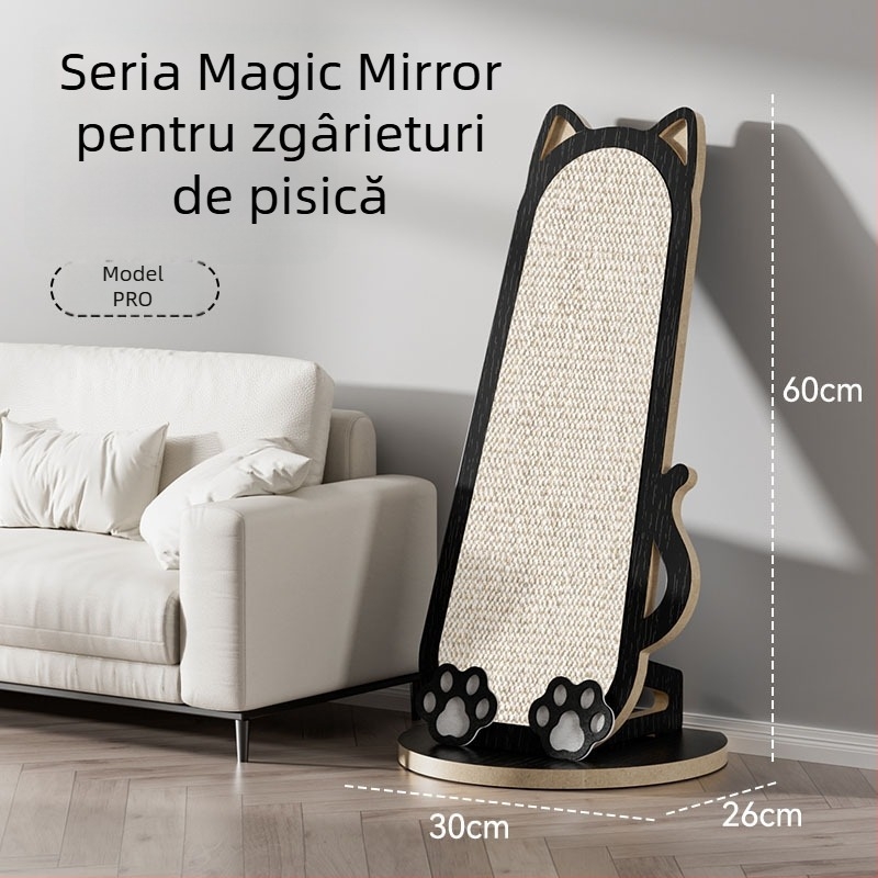 Zgâriător pentru pisici montat pe perete din iută, stil desen animat, protecție canapea, brand Chong Duoduo