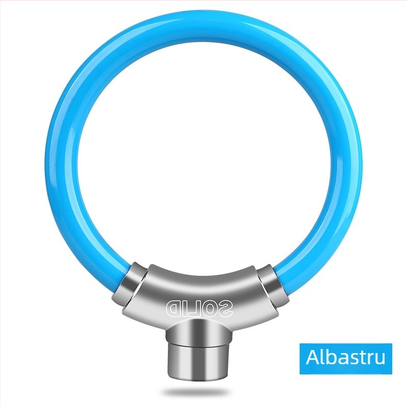 Lacăt de bicicletă cu cablu din oțel; portabil, mini pentru biciclete de munte și de oraș (material: metal; brand: Quan Xin; sursă: Spot)