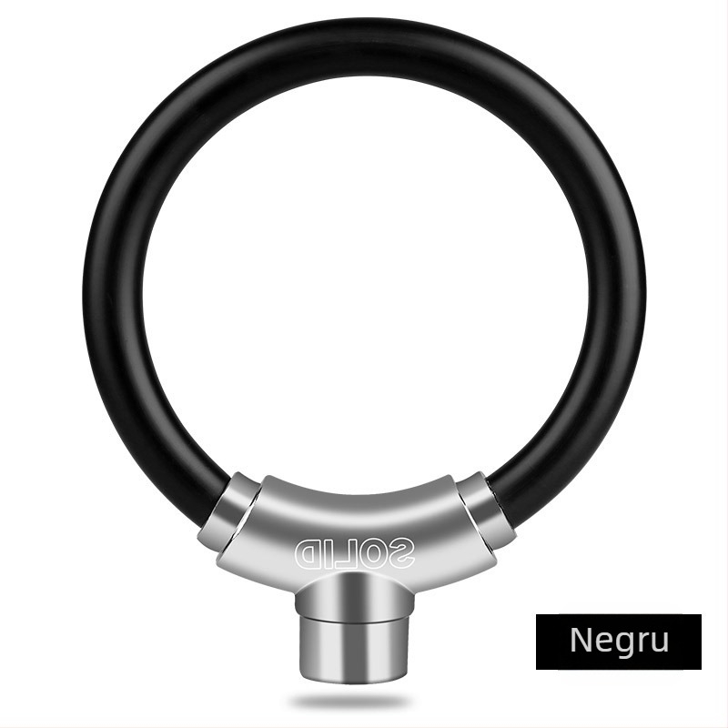 Lacăt de bicicletă cu cablu din oțel; portabil, mini pentru biciclete de munte și de oraș (material: metal; brand: Quan Xin; sursă: Spot)