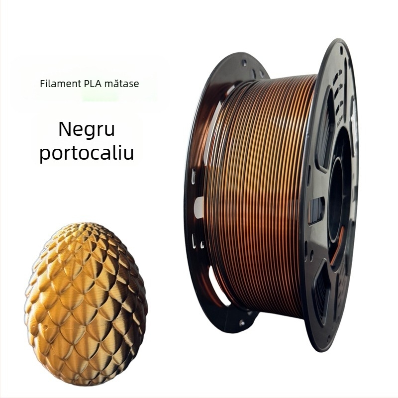 Filament Silk PLA pentru imprimantă 3D, Material FDM, 1 kg, Precizie ±0,02 mm