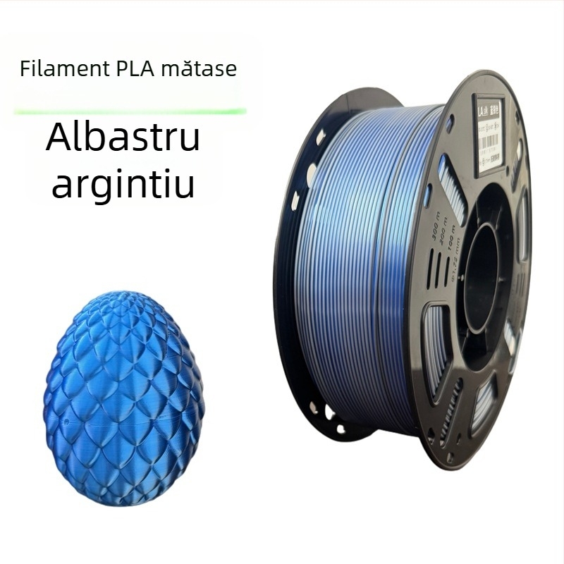 Filament Silk PLA pentru imprimantă 3D, Material FDM, 1 kg, Precizie ±0,02 mm