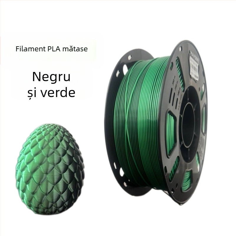 Filament Silk PLA pentru imprimantă 3D, Material FDM, 1 kg, Precizie ±0,02 mm