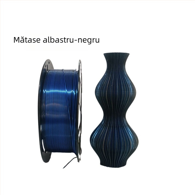 Filament Silk PLA pentru imprimantă 3D, Material FDM, 1 kg, Precizie ±0,02 mm