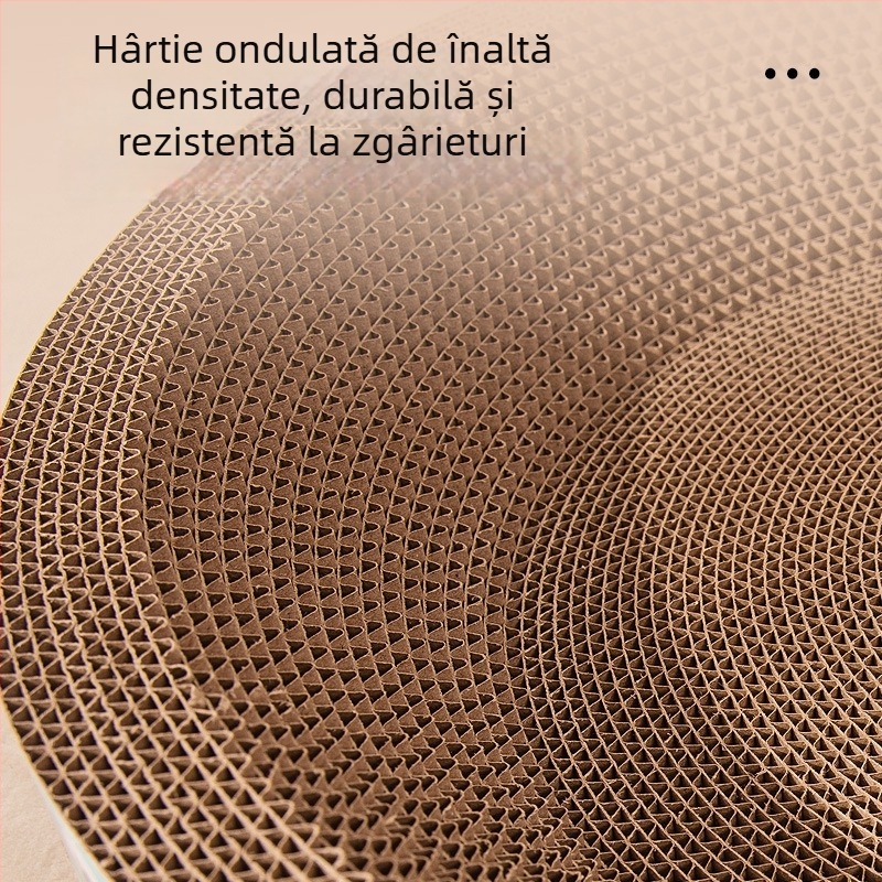 Da da bear Panou de zgâriere pentru pisici cu cuib integrat, rezistent la uzură și zgârieturi, din carton ondulat, pentru toate sezoanele