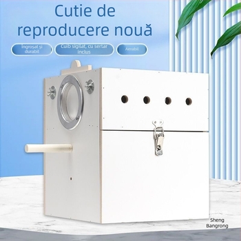 Cutie verticală pentru reproducerea papagalilor cu cuib, din plastic, brand Shengbangrong, model AL, aprovizionare directă transfrontalieră